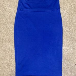 Lilly White royal blue pencil skirt
